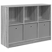 Vidaxl Strani šal s predalom Siva Sonoma 102 x 32 x 73,5 cm