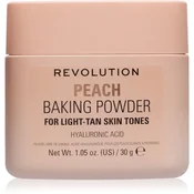 Revolution Baking Powder puder v prahu odtenek Peach 30 g