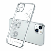 Ovitek za iPhone 14 | Regrat s kristali, srebrn