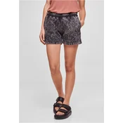 Womens towel shorts black