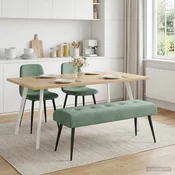 Klop s gumbnim oblazinjenjem Morsko zelena 110 x 40 x 46 cm