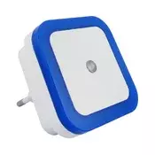 LED nocno svetlo sa senzorom sumraka LED/0,5W/230V plavo
