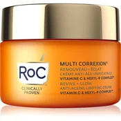 RoC Multi Correxion Revive + Glow hranljiva krema proti gubam 50 ml za ženske