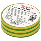 NEX PVC izolacijski trak s022007 19 mm x 10 m rumeno-zelen
