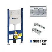 Geberit DUOFIX BASIC ugradni vodokotlic sa tasterom DELTA 01 hrom sjaj