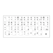 CZ/SK nalepke (za črno KBD) Genuine Service Pack