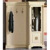 Casa Padrino luxury baroque wardrobe with cabinet cream/gold - Solid wood baroque style wardrobe - Luxury wardrobe furniture in baroque style - Luxury quality - Made in Italy