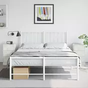 Vidaxl vidaXL Nočne omarice, komplet 2, bele, 34,5 x 39 x 62 cm, jeklo