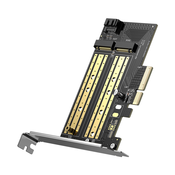 Ugreen 70504 M2/M.2 NVME na PCI-E 3.0 razširitvena kartica z M.2 SATA podporo