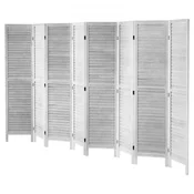 VEVOR Prostorovni razdelilnik 8-panelni zložljiv zaslon za zasebnost 3250x1700x185 mm bel