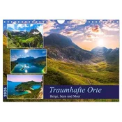 Traumhafte Orte - Berge, Seen und Meer (Wandkalender 2026 DIN A4 quer), CALVENDO Monatskalender