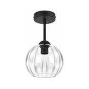 BRILAGI - LED plafonski luster RETRO GLASS 1xE27/60W/230V O 18 cm crna/prozirna