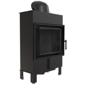 Kratki vgradni kamin LUCY/12/SLIM/BLACK