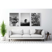 WALLXPERT Dekorativna uramljena MDF slika (3 komada) Mp3 00116 30 x 40