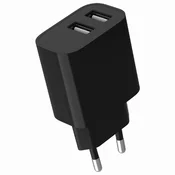 GEMBIRD Univerzalni USB punjac TA-UC-2A12-01-BK, 2.4 A, 12W, Crni
