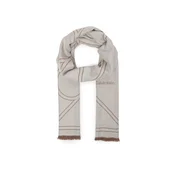 Calvin Klein Ruta Emblem Repeat Lw Shawl W Fringes LV04F8074G Bela
