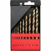 YATO Set za vrtanje v kovino 10 kosov HSS-COBALT 1-10 mm