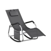 Songmics Gugalni počivalnik 151x562x973 cm temno siva
