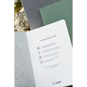Sigel sigel zvezek Re-Up, DIN A5, črtan, svetlo siv, (21654936)