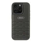 Audi Ovitek Audi iz sintetičnega usnja za iPhone 16 Pro 6.3 črn/črn trdi AU-TPUPCIP16P-GT/D2-BK
