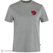 Fjällräven Fox Boxy Logo ženska majica, Grey/Melange (S)