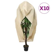 Vidaxl vidaXL Zaščitne kapuce z zadrgo, 10 kosov, 70 g/m2 1,55 x 1,55 m