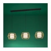 EGLO Viseca lampa MONTERROSO 3xE27 139,5 cm bambus/bela/crna 390234