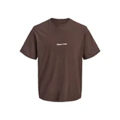 JACK & JONES Majica JORNORREBRO čokolada