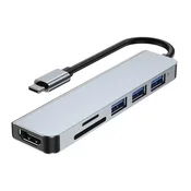 Adapter konverter Tip C Moye Connect X6 Multiport TH-069