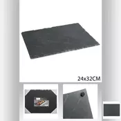 Atmosfera Ploca za serviranje Slate 101970, 24x32 cm, Crna