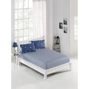 Aberto Design Set caršaf i 2 jastucenice Ucgen, 160x200+20 cm , Plavo-bela