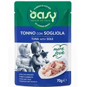 OASY More Love Tuna z okusom sipe - mokra hrana za mačke, 70g