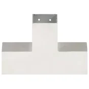 Vidaxl Spojnik za steber X oblike pocinkana kovina 81x81 mm