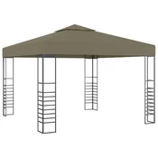 Vrtni šator 3 x 3 m smede-sivi 180 g/m2