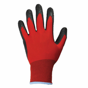 GUMENE ROKAVICE IDEAL-T NAJLON/LATEX L4001 ŠT. 10 RDEČE