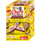 shumee INABA Cat Fun Bites CHICKEN & TUNA & CHEESE 8x12g - mačji priboljški 96g EU744