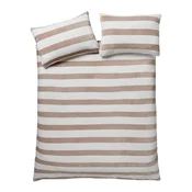 Enojna posteljnina iz sherpa flisa v naravni barvi 135x200 cm Cosy Sherpa Stripe – Catherine Lansfield