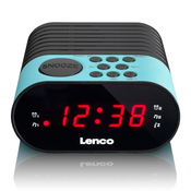 Lenco CR-07 radio Clock Black,Blue