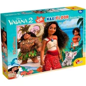 Vaiana 2 v 1, 108-delni puzli in pobarvanka 70x50 cm - Lisciani