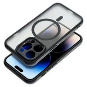 Maska Full Matte Mag Cover, združljiva z MagSafe, za iPhone 14 Pro Max črna