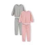 MINOTI Trenirka za tek siva / roza