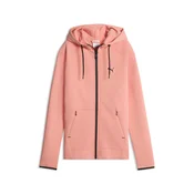 PUMA EVOSTRIPE Spacer Full-Zip Hoodie Women, Clothing, Pink Fruit, M