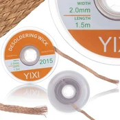 Rosfix Pletenica Za Odstranjevanje Lita 2 Mm X 1,5 M – Baker, Kalafonija, Visoka Natančnost | Elektronski Servis, (5000244451)