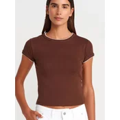 Dilvin Majica T-Shirts rjava