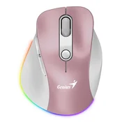 Genius Bežicni miš Ergo 9000S Pro, USB, Rozi