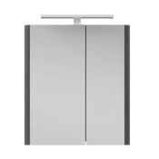 Ormaric sa ogledalom i led osvetljenjem Luxor Art 60 Antracit Pino Art (1023)