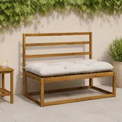 vidaXL Blazina za klop VIANEN 100% poliester Bela 120 x 60 x 12 cm