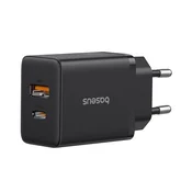 BASEUS CUBE glavni punjac s USB i Type-C uticnicom, 20 W, PD brzi punjac 3.0, crna P10111403113-00