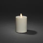 Konstsmide Christmas LED sveča IP44 kremno bela gladka Višina 13 cm - smetana bela - Plastika
