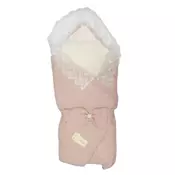 Prekrivac roze 10691 - roze zimski prekrivac za bebe